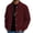 Red, variant on Men's Minimalist Solid-Colored Casual Long-Sleeve Button Jacket, Army Green, L