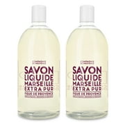 Compagnie de Provence Savon de Marseille Extra Pure Liquid Soap - Fig of Provence - Bulk 67.6 Fl Oz Plastic Bottle Refill