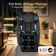 thumbnail image 6 of Real Relax Electric Massage Chair, Zero Gravity Full Body Massage Recliner Chair with 10 Fixed Rollers, Touch Screen Controller, Black, 6 of 11