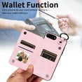 thumbnail image 3 of Nalacover for iPhone 8 Plus/7 Plus Wallet Case with Card Slots & Metal Finger Ring, Durable PU Leather Back Double Magnetic Botton Flip Kickstand Purse Shockproof Phone Case,Rosegold, 3 of 10