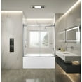 thumbnail image 2 of Kingston Brass KVTAP603216R1 60-Inch Acrylic Rectangular 3-Wall Anti-Skid Alcove Tub Combo with Tub Door (Right Hand Drain) in White/Polished Chrome, 2 of 9