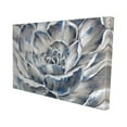 thumbnail image 1 of Fleurs Grises et Bleues - Toile 24"x36 Pouces - Impression à la Demande, 1 of 5