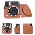 thumbnail image 4 of Travel PU Leather Adjustable Strap Shockproof Protective Cover Instant Camera Case Photography Pouch Storage Bag BLACK, 4 of 8
