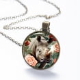 thumbnail image 6 of Abstract Rhinoceros Necklace Personalized Custom Photo Round Pendant Adjustable Stainless Steel Necklaces with Gift Box for Men Women Mothers Valentine's Jewelry Gift, 6 of 6