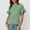 Green, variant on Women Tops Casual Basic T Shirts Loose Fit Crewneck Short Sleeve Summer Solid Color Tee Shirt Top Athletic Tops for Women Long Sleeve Ladies Long Sleeve T Shirt New Day Womens Shirt Juniors Active