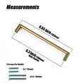 thumbnail image 4 of Goo-Ki 6.3" (160mm) Hole Center Retro Zinc Alloy Cabinet Handles, Antique Brass Cabinet Pulls for Dresser, Wardrobe, Kitchen Hardware, 6 Pack, 4 of 8