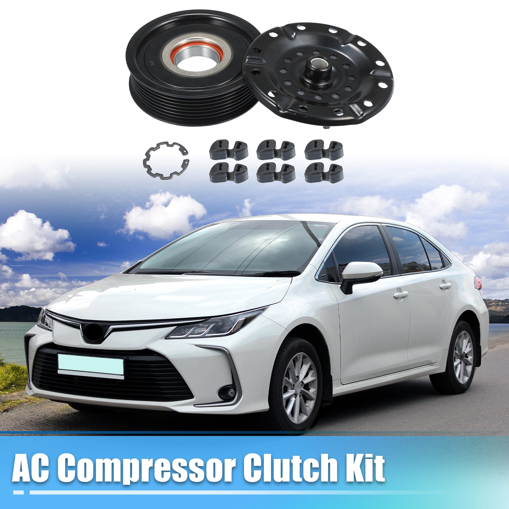 Unique Bargains AC Compressor Clutch Set Replace for Toyota Corolla 2009-2010