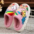 thumbnail image 4 of enyan Slippers for Kids Boys Slippers with Rubber Soles for Girls Boys Home Plush Shoes Indoor Anti Slip Cute Warm(Pink,32), 4 of 7