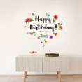 thumbnail image 2 of Happy Birthday Wall Stickers Wall Decals Wall Sticker Living Room Bedroom Background Wall Home Decoration Wall Stickers 50% 0ff Clearance!, 2 of 6