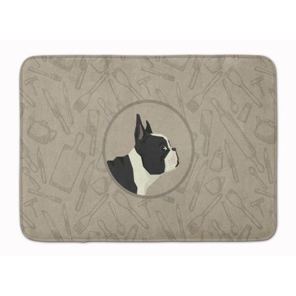 French Bulldog In the Kitchen Machine Washable Memory Foam Mat