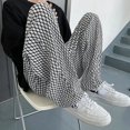 thumbnail image 3 of Pantalones para hombre Hip Hop Pantalones casuales a cuadros Hombre Hippie Sueltos Harajuku Largos Moda Elegante Poliéster Venta Tendencia clásica Nuevo en, 3 of 5