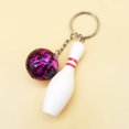 thumbnail image 6 of Naierhg 2Pcss Mini Simulation Bowling Ball Keychain Bag Pendant Car Key Ring Accessories, 6 of 8