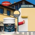 thumbnail image 2 of Cretosil Pintura Vinil Acrílica Mate Interior/Exterior 19 Litros (Color Amarillo Paja), 2 of 5
