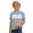 czb# Light Blue152, variant on CUZIBR Boys Tops Striped Color Block Short Sleeve Casual Crew Neck Blend Graphic T Shirt For Kids Youth Children Comfortable Playwear Tee Dailywear,Light Blue,6-7 Years