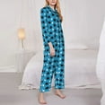 thumbnail image 3 of Honeii Bowling Balls print Women's Pajama Sets Long Sleeve Button Down Sleepwear Nightwear Soft Pjs Lounge Sets-X-Large, 3 of 7
