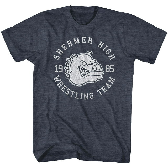 Breakfast Club Wrestling Team Navy Heather Adult T-Shirt