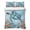 Teal Green, variant on Twin Quilt Set 68''x86'', Navy Blue Ombre Lightweight Summer Bedspread Coverlet Set with 2 Pillow Shams, Modern Abstract Art Ocean Oil Painting Breathable All Season Quilt Bedding for Dorm/Bedroom