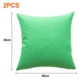 thumbnail image 2 of Funda de almohada de poliéster con estampado de hojas de plantas, impermeable, de doble cara, 2 uds., sin núcleo, 2 of 5