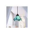 thumbnail image 2 of Adjustable Height Tiffany Retro Pendant, Easy-to-Install Chandelier with Handmade Glass Shade for Nordic Interiors, 2 of 5