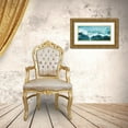 thumbnail image 3 of Art Atelier Alliance 24x13 Gold Ornate Wood Framed with Double Matting Museum Art Print Titled - Coastal Waves, 3 of 4