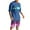 Blue, variant on Swim Suits for Men 2PC Big and Tall Oversized Short Sleeve Crewneck Shirt Elastic Waist Shorts Print Going Out Tracksuit