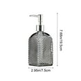 thumbnail image 2 of Hand Sanitizer Bottle, Bathroom Lotion Refill Bottle, Glass Soap Dispenser for Shower Gel Shampoo Body Wash, Leak Proof Sealing, Refillable, Compact 7.68x2.95 Inch, Durable and Stylish Design, 2 of 7