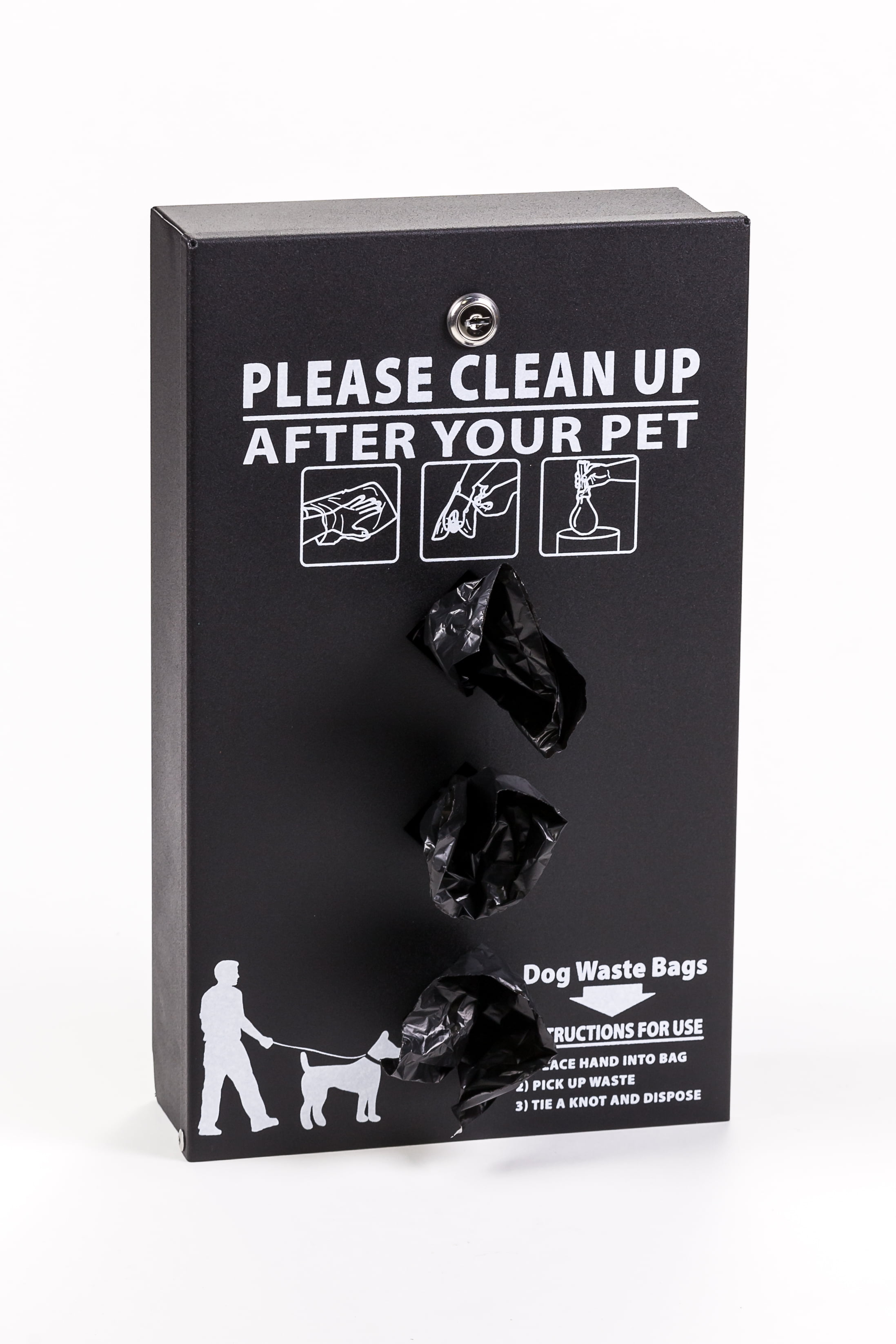 Dog Waste Stations - Everything Included - Free 400 dog waste bags and 50 can liners