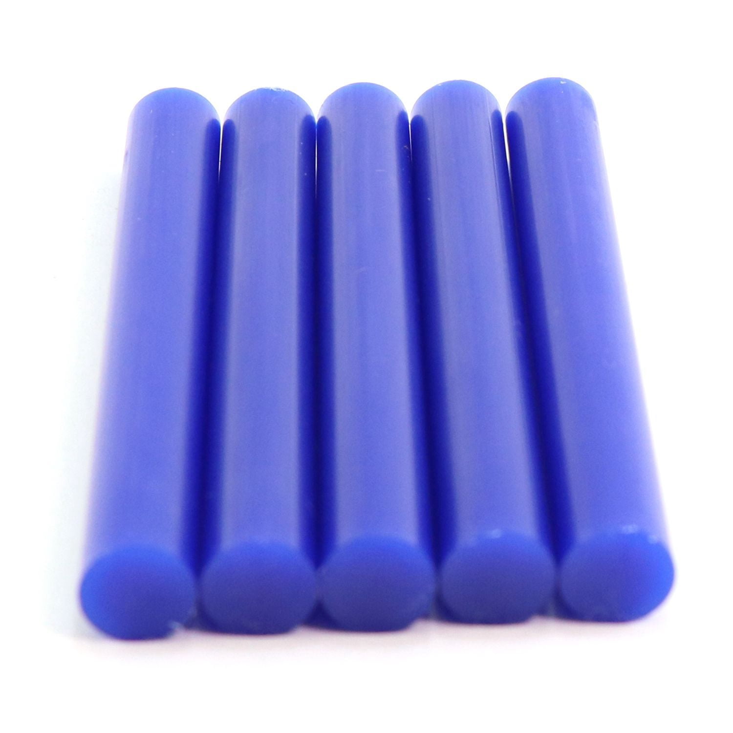 725R54CBLUE Full Size 4" Blue Color Hot Glue Stick - 5 lb Box