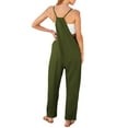 thumbnail image 5 of Fantaslook Jumpsuits for Women Casual Loose Rompers Sleeveless Spaghetti Strap Overalls Jumpers Harem Long Pants with Pockets, 5 of 9
