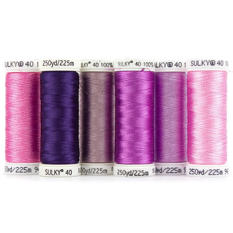MJ Kinman Rayon Thread - Birthstone Series - October - 6 pk