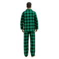thumbnail image 5 of GLOBAL Men's Long Sleeve Flannel Pajamas Sets 100% Cotton Sleepwear Top and Bottom, Size S-3XL, 5 of 5
