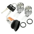 thumbnail image 1 of Cilindro de cerradura de puerta Unique Bargains 1 Set No.7C3Z-1521990-A para Ford F150 1997-2011, interruptor de encendido con 2 llaves iguales en negro, 1 of 7