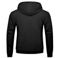 thumbnail image 2 of Puztloy Hoodies for Mens Sweatshirt Pullover Long Sleeve Lightweight Oversized Coat Winter Warm 2025 Black Hoodie(Available in Plus Size), 2 of 9