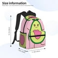 thumbnail image 4 of Vsdgher Cute Avocado Print Unisex Large Capacity Bookbag Schoolbag Casual Daypack for High School/College/Teens/Travel/Work, 4 of 8