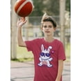 thumbnail image 2 of Cool Sunglasses Bunny T-Shirt Juniors -Image by Shutterstock,  Large, 2 of 4