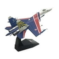 thumbnail image 1 of 1/100 modelo de avión SU-27 con soporte Diecast Display simulación de avión de modelo de avión para estante Mesa Café Decoración CUTICAT Figuras de aviones de combate, 1 of 8