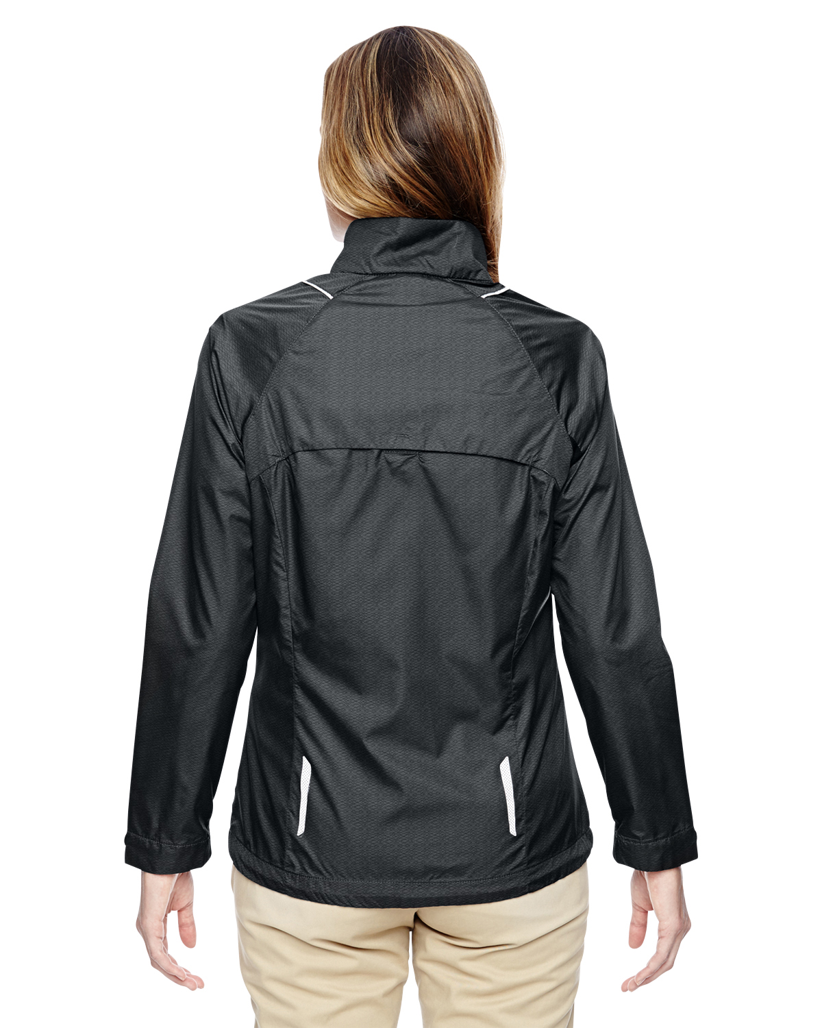 A Product of Ash City - North End Ladies' Sustain Lightweight Recycled Polyester Dobby Jacket with&nbsp;Print - CARBON 456 - S [Saving and Discount on bulk, Code Christo] - image 2 of 2