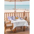 thumbnail image 2 of Outdoor Tablecloth with Umbrella Hole for Patio/Picnic/Party/Camping, Purple Weeping Leaves Waterproof Table Cloth Rectangle Table Cover Washable, Farmhouse Pastoral Botanical (54"x 80"), 2 of 8