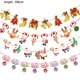 thumbnail image 2 of Banner de Navidad, banderines de Papá Noel, decoración de dibujos animados para Navidad, fiesta de Año Nuevo, decoración DIY, 2 of 5