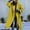 Yellow, variant on Turilly Women Coats Winter Jacket on Sale Women's Fall and Winter Straight Cardigan Button Pocket Coat