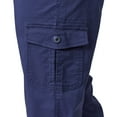 thumbnail image 3 of Lee Womens Solid 6 Pockets Cargo Capris 18 Ink blue, 3 of 3