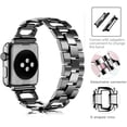 thumbnail image 2 of Correa de acero inoxidable Compatible con Apple Watch Band 38 mm 40 mm Mujeres y hombres Iwatch Series 4, Series 3, Series 2 1 Accesorios Pulsera de metal Correa deportiva D-Link (Plata), 2 of 7