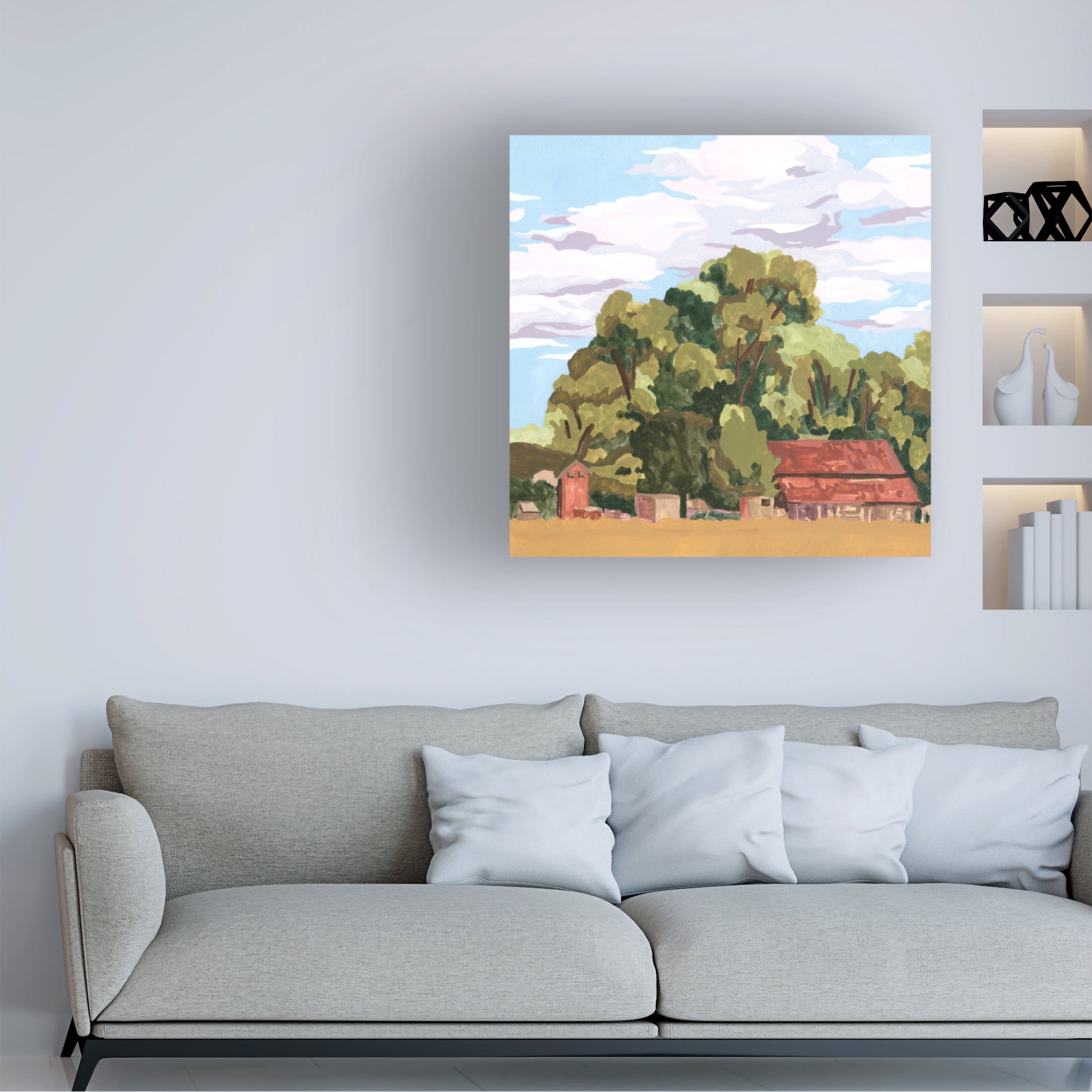 Trademark Fine Art Melissa Wang  House in Village II Canvas Wall Art