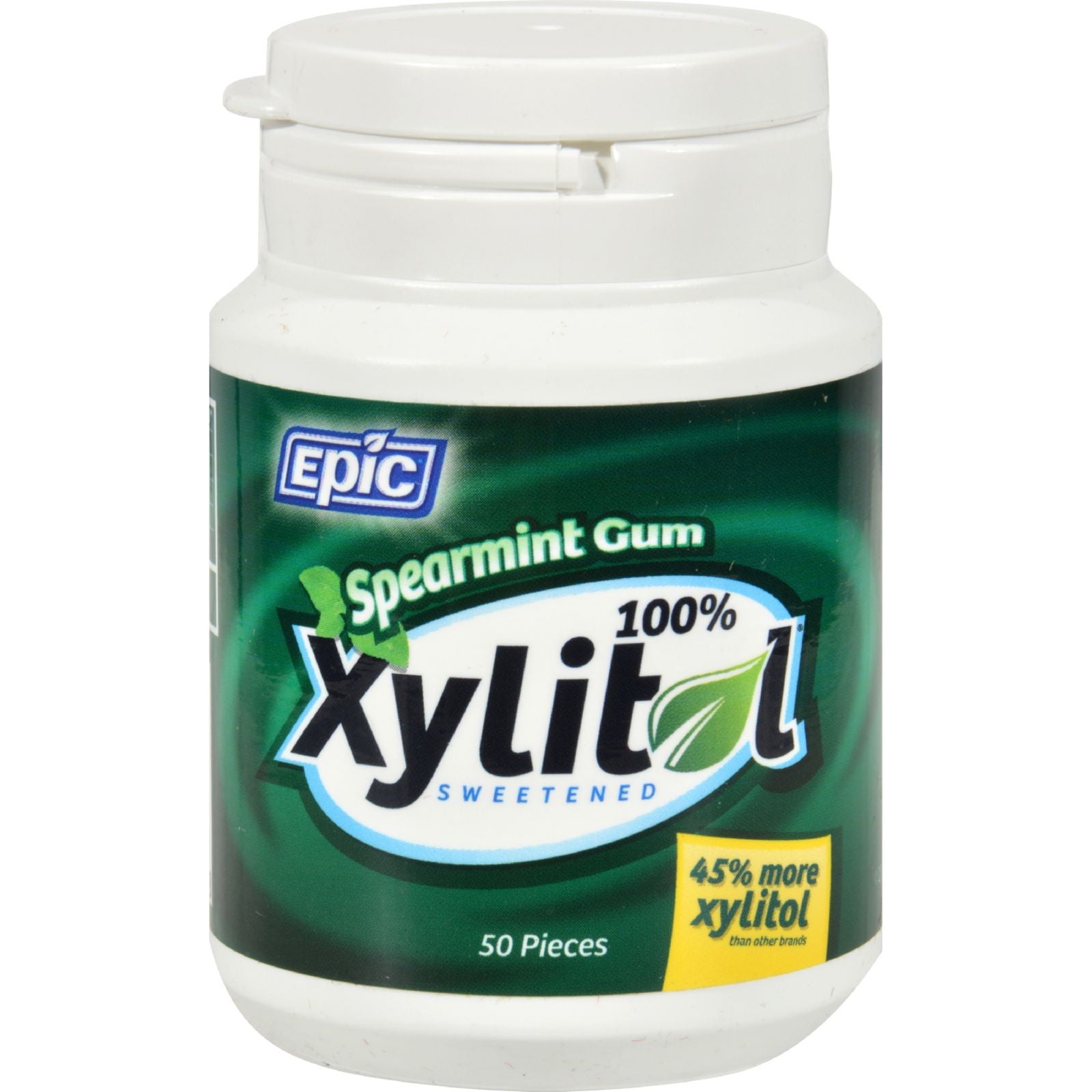 Epic Dental Spearmint Gum Xylitol Sweetened 50 Count by Epic Dental