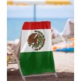 thumbnail image 2 of Mexico Flag Beach Towel, 30"x60" Beach Towel, 2 of 6
