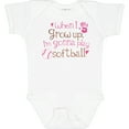 thumbnail image 3 of Inktastic Future Softball Player Girls Girls Baby Bodysuit, 3 of 5