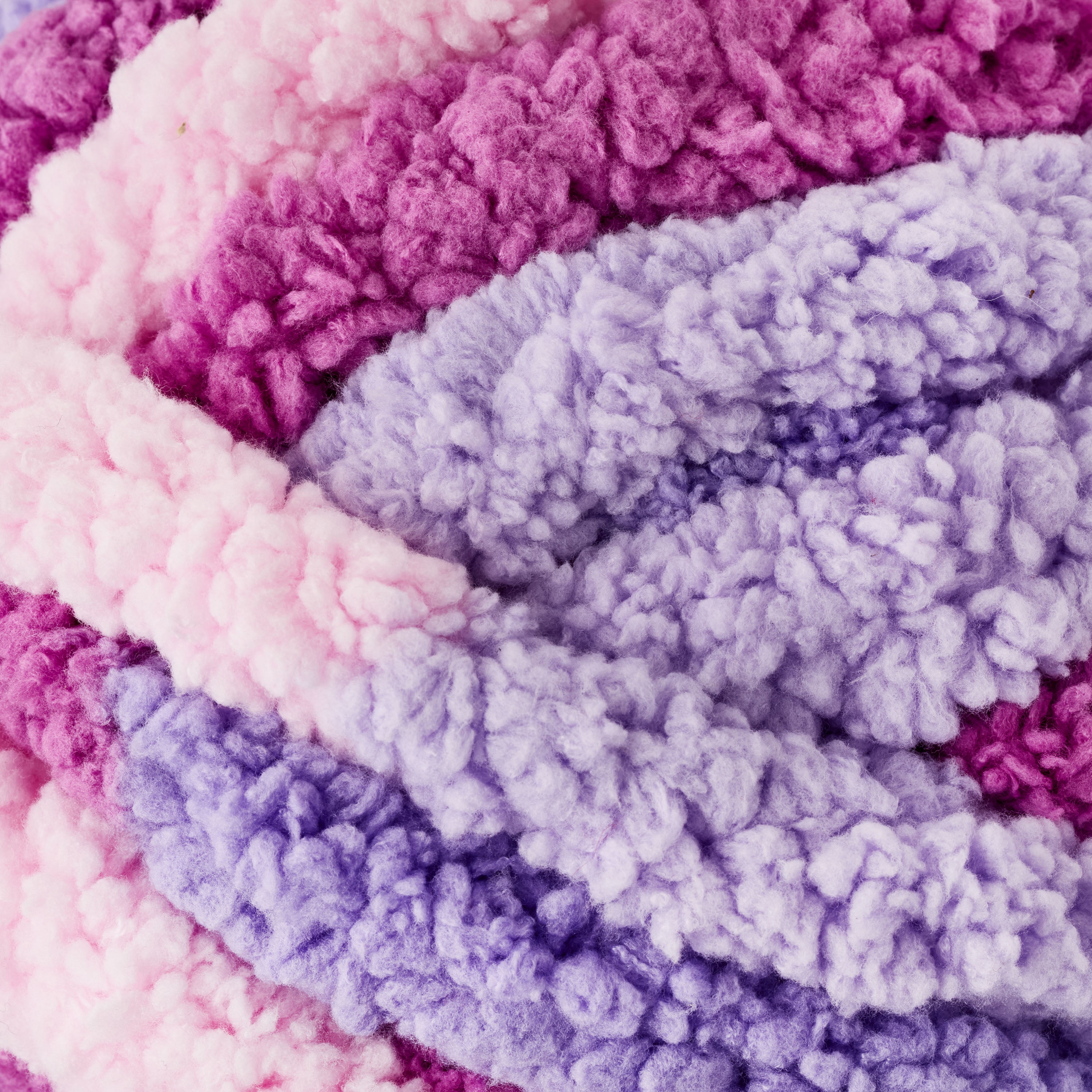 Mainstays Chunky Chenille Yarn, 31.7 yd, Soft Sorbet Multi, 100% Polyester, Super Bulky, Pack of 4
