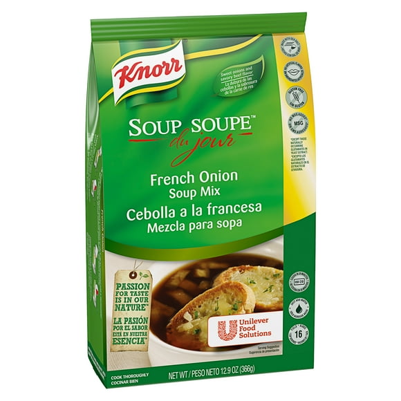 Knorr 12,9 oz Soupe du Jour Mélange Soupe à l'Oignon Français - 4/Case