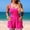 Pink, variant on ClodeEU Women's Sporty Color Block Zip One Piece Swimsuit,Slim Fit Surf Swimsuit Hot Pink,Womens Plus M