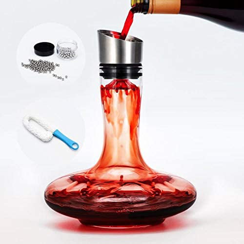 Featured in Good Housekeeping Holiday Gift Guide Eparé Pocket Wine Aerator Travel Decanter for a Glass Pour Modes for Red White or Port Liquor Bottle